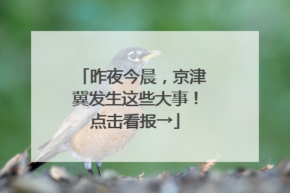 昨夜今晨，京津冀发生这些大事！点击看报→
