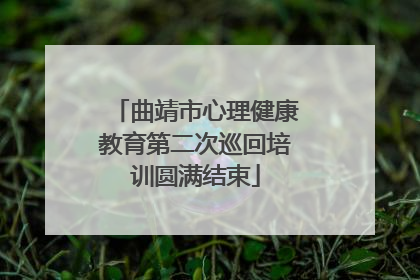 曲靖市心理健康教育第二次巡回培训圆满结束