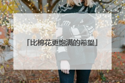 比棉花更饱满的希望