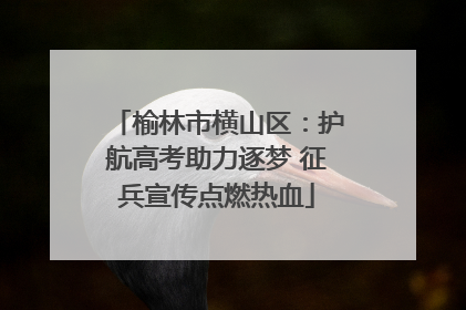 榆林市横山区：护航高考助力逐梦 征兵宣传点燃热血