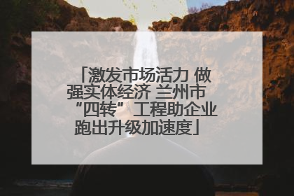 激发市场活力 做强实体经济 兰州市“四转”工程助企业跑出升级加速度