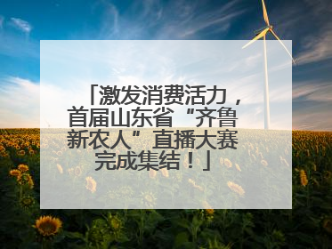 激发消费活力，首届山东省“齐鲁新农人”直播大赛完成集结！