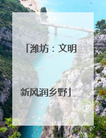 潍坊：文明新风润乡野