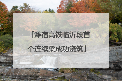 潍宿高铁临沂段首个连续梁成功浇筑