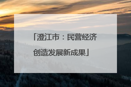 澄江市：民营经济创造发展新成果