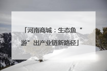 河南商城：生态鱼“游”出产业链新路径