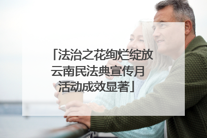 法治之花绚烂绽放 云南民法典宣传月活动成效显著