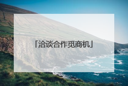洽谈合作觅商机