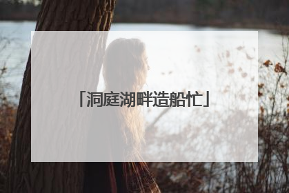 洞庭湖畔造船忙