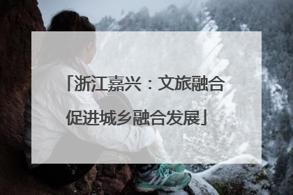 浙江嘉兴：文旅融合促进城乡融合发展