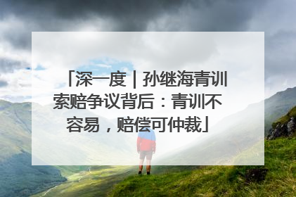 深一度｜孙继海青训索赔争议背后：青训不容易，赔偿可仲裁