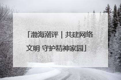 渤海潮评｜共建网络文明 守护精神家园