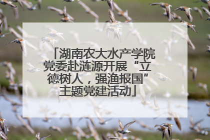 湖南农大水产学院党委赴涟源开展“立德树人，强渔报国”主题党建活动