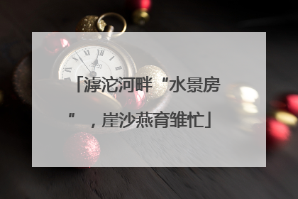 滹沱河畔“水景房”，崖沙燕育雏忙