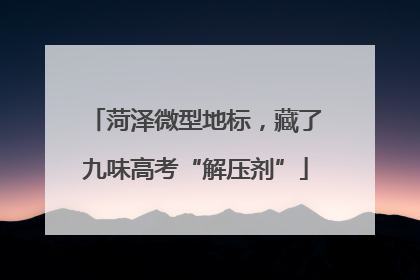菏泽微型地标，藏了九味高考“解压剂”