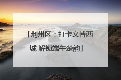 荆州区：打卡文博西城 解锁端午楚韵