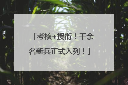 考核+授衔！千余名新兵正式入列！