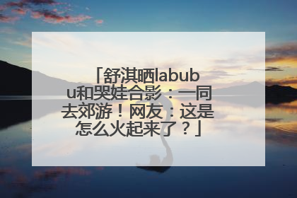 舒淇晒labubu和哭娃合影：一同去郊游！网友：这是怎么火起来了？
