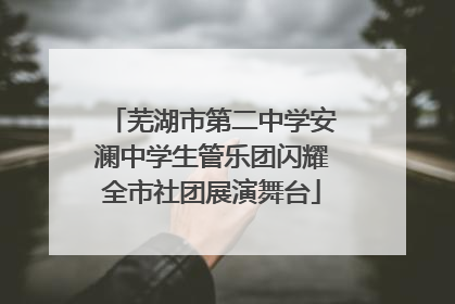 芜湖市第二中学安澜中学生管乐团闪耀全市社团展演舞台