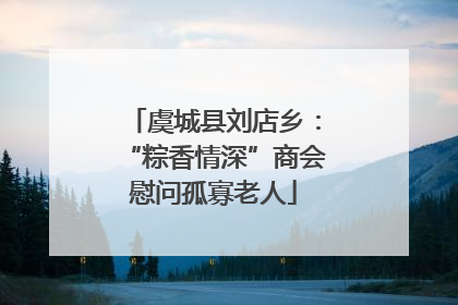 虞城县刘店乡：“粽香情深”商会慰问孤寡老人