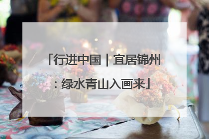 行进中国｜宜居锦州：绿水青山入画来