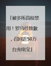 被多所高校禁用！罗马仕致歉，召回近50万台充电宝
