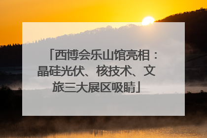 西博会乐山馆亮相：晶硅光伏、核技术、文旅三大展区吸睛