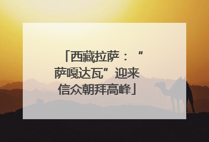 西藏拉萨：“萨嘎达瓦”迎来信众朝拜高峰
