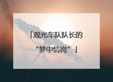观光车队队长的“梦中情岗”
