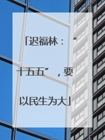 迟福林：“十五五”，要以民生为大