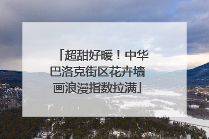 超甜好暖！中华巴洛克街区花卉墙画浪漫指数拉满