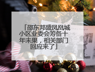 邵东邦盛凤凰城小区业委会筹备十年未果，相关部门回应来了