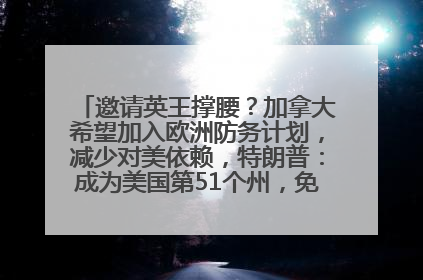 邀请英王撑腰？加拿大希望加入欧洲防务计划，减少对美依赖，特朗普：成为美国第51个州，免费用“金穹”