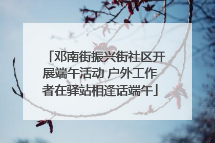 邓南街振兴街社区开展端午活动 户外工作者在驿站相逢话端午