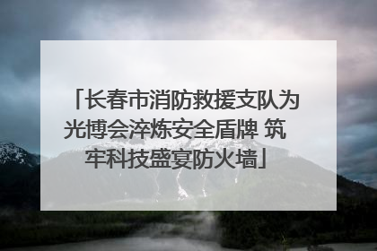 长春市消防救援支队为光博会淬炼安全盾牌 筑牢科技盛宴防火墙