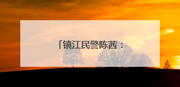 镇江民警陈茜：最美芳华绽警营