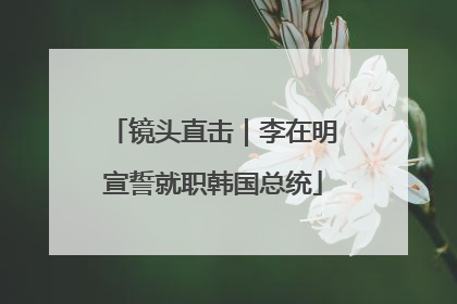 镜头直击｜李在明宣誓就职韩国总统