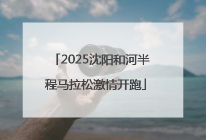 2025沈阳和河半程马拉松激情开跑