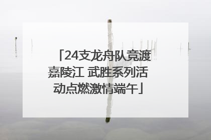 24支龙舟队竞渡嘉陵江 武胜系列活动点燃激情端午
