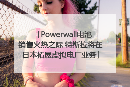 Powerwall电池销售火热之际 特斯拉将在日本拓展虚拟电厂业务